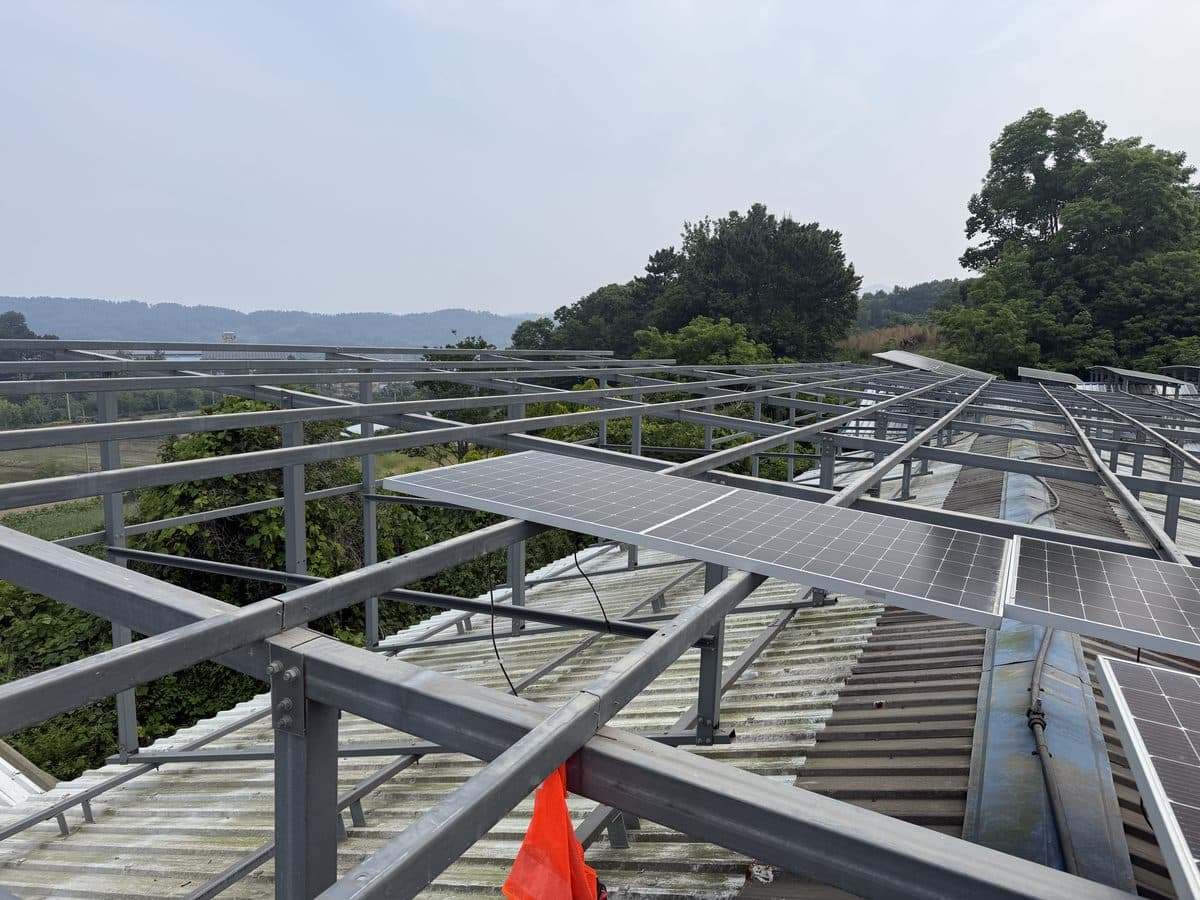 서천군 작업중 태양광 철거